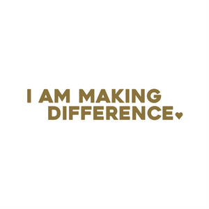 i am making a difference positive affirmation sticker in Baby Blue – vinyl waterproof sticker