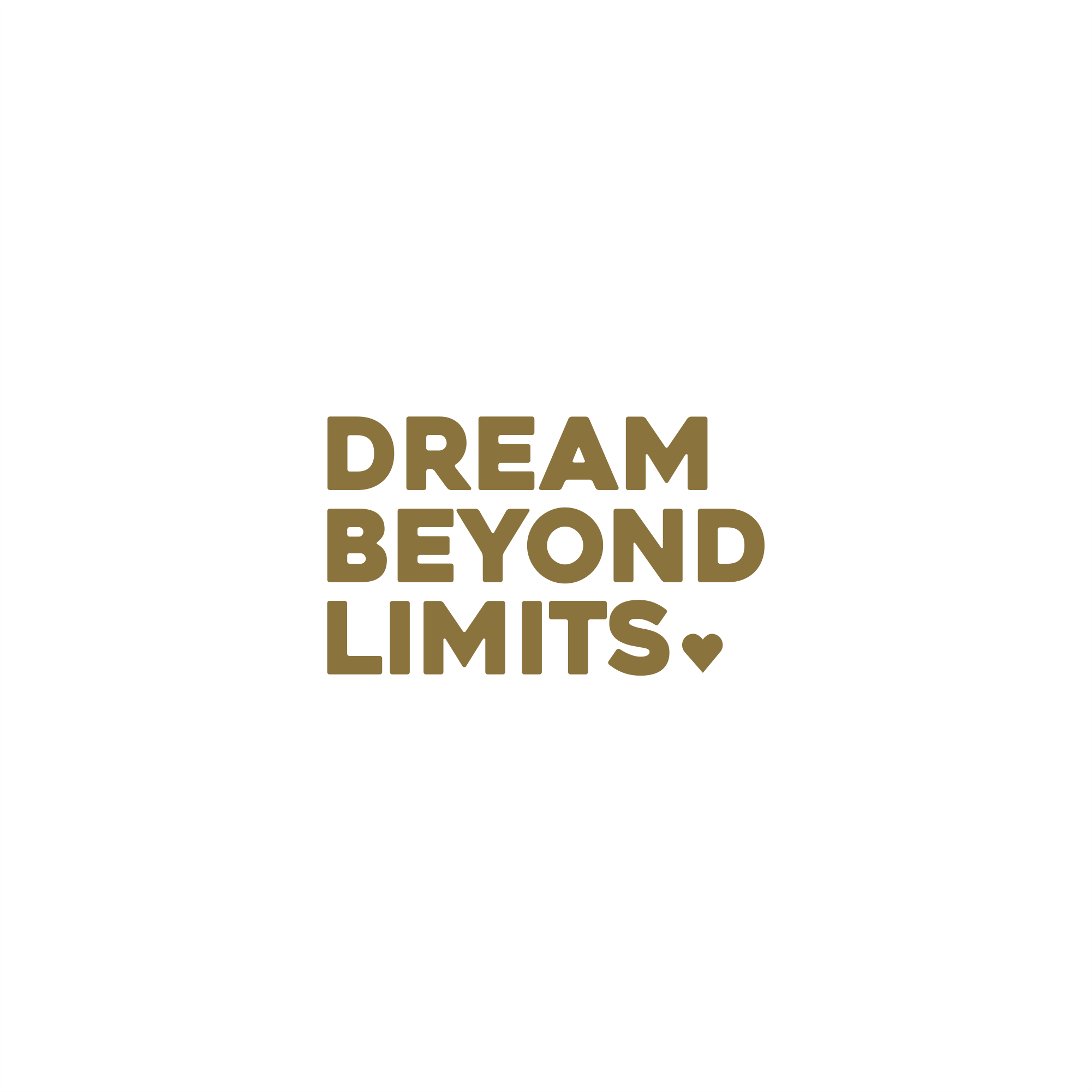 dream beyond limits positive affirmation sticker in Gold – vinyl waterproof sticker