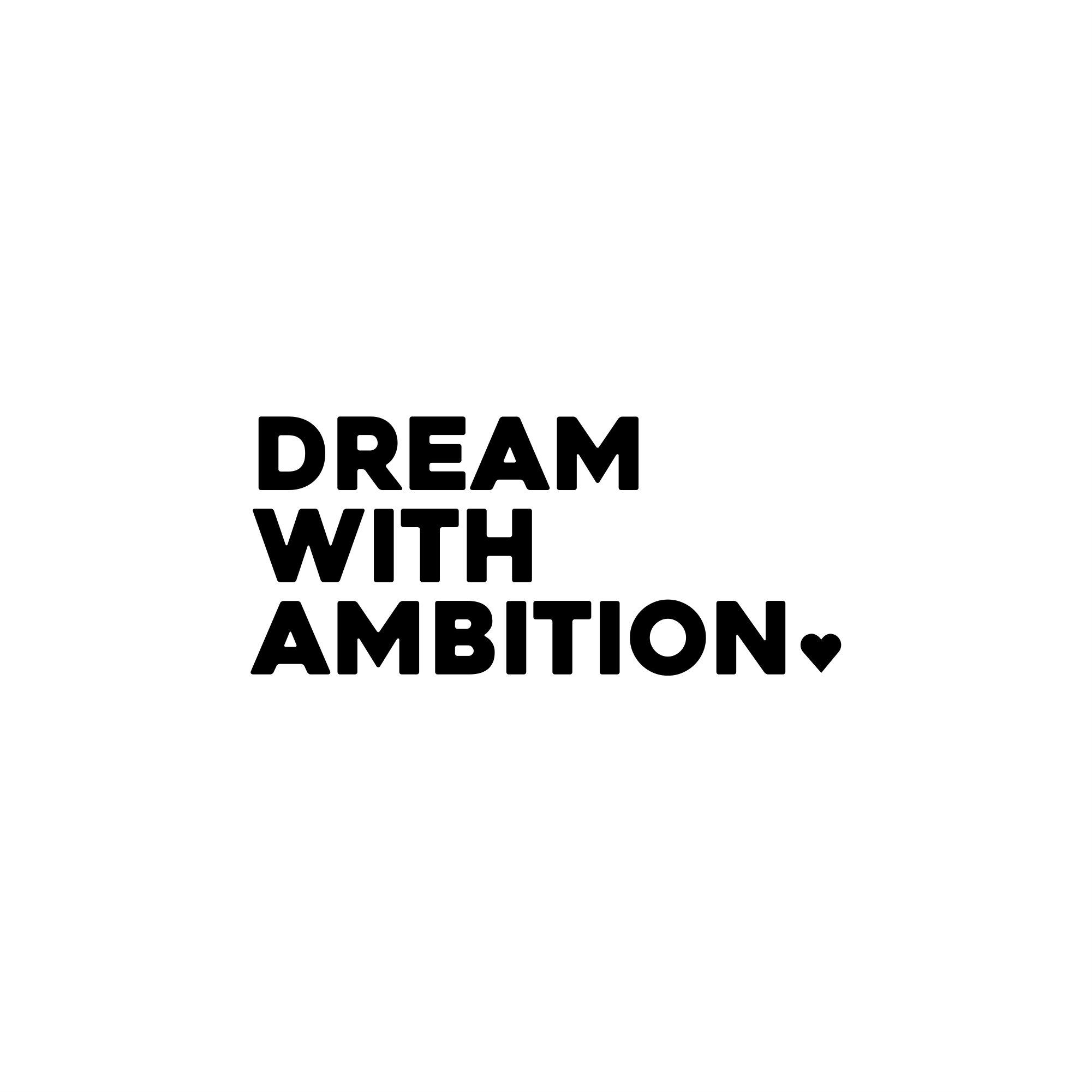 dream with ambition Affirmation Sticker – Affirmation Stickers Australia