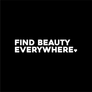 find beauty everywhere positive affirmation sticker in White – vinyl waterproof sticker
