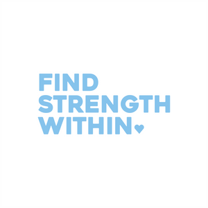 find strength within positive affirmation sticker in Yellow – vinyl waterproof sticker