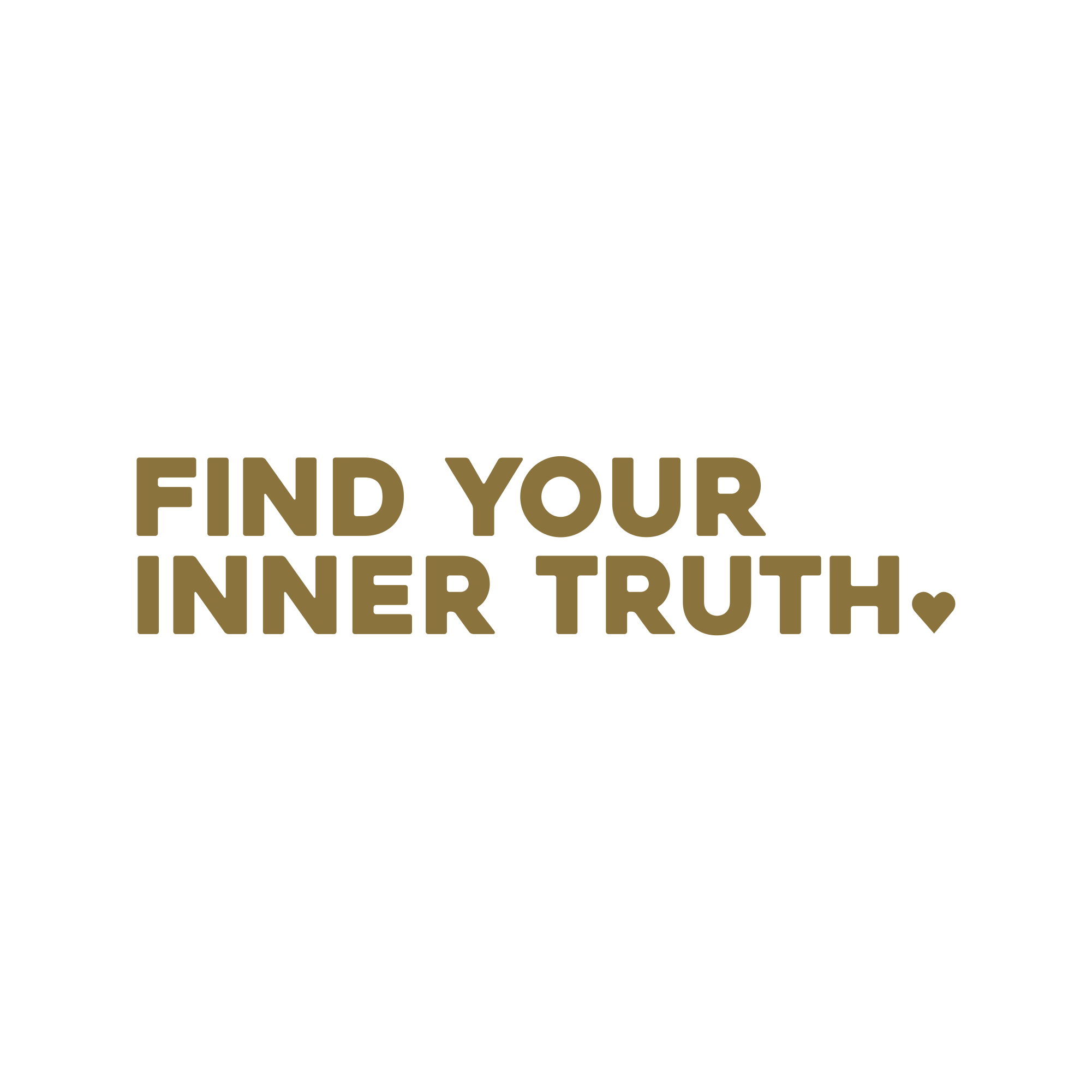 find your inner truth positive affirmation sticker in Gold – vinyl waterproof sticker