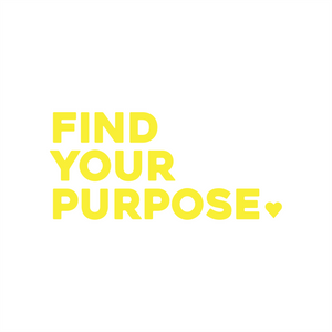 find your purpose positive affirmation sticker in Gold – vinyl waterproof sticker