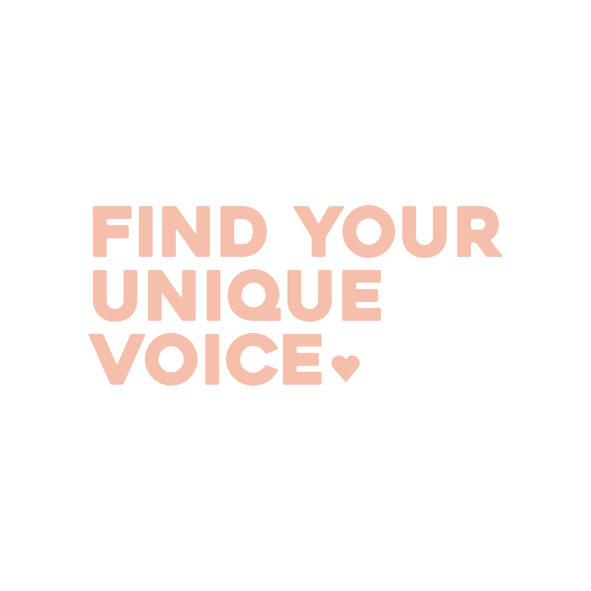 find your unique voice positive affirmation sticker in Gold – vinyl waterproof sticker